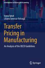 Transfer Pricing in Manufacturing