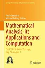 Mathematical Analysis, its Applications and Computation: ISAAC 2019, Aveiro, Portugal, July 29–August 2