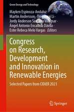 Congress on Research, Development and Innovation in Renewable Energies: Selected Papers from CIDiER 2021