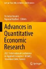 Advances in Quantitative Economic Research: 2021 International Conference on Applied Economics (ICOAE), Heraklion Crete, Greece