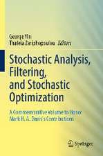 Stochastic Analysis, Filtering, and Stochastic Optimization: A Commemorative Volume to Honor Mark H. A. Davis's Contributions