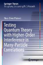 Testing Quantum Theory with Higher-Order Interference in Many-Particle Correlations