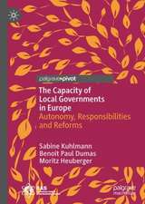 The Capacity of Local Governments in Europe: Autonomy, Responsibilities and Reforms