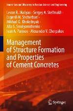 Management of Structure Formation and Properties of Cement Concretes