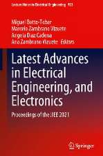 Latest Advances in Electrical Engineering, and Electronics: Proceedings of the JIEE 2021