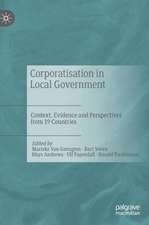 Corporatisation in Local Government: Context, Evidence and Perspectives from 19 Countries