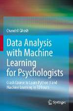 Data Analysis with Machine Learning for Psychologists