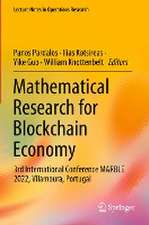 Mathematical Research for Blockchain Economy: 3rd International Conference MARBLE 2022, Vilamoura, Portugal