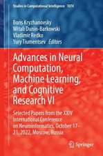 Advances in Neural Computation, Machine Learning, and Cognitive Research VI: Selected Papers from the XXIV International Conference on Neuroinformatics, October 17-21, 2022, Moscow, Russia