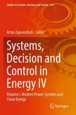 Systems, Decision and Control in Energy IV