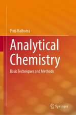 Analytical Chemistry: Basic Techniques and Methods