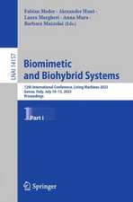 Biomimetic and Biohybrid Systems: 12th International Conference, Living Machines 2023, Genoa, Italy, July 10–13, 2023, Proceedings, Part I