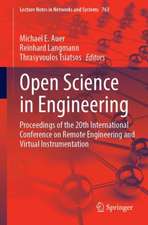 Open Science in Engineering: Proceedings of the 20th International Conference on Remote Engineering and Virtual Instrumentation