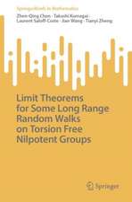 Limit Theorems for Some Long Range Random Walks on Torsion Free Nilpotent Groups