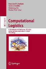 Computational Logistics: 14th International Conference, ICCL 2023, Berlin, Germany, September 6–8, 2023, Proceedings