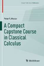 A Compact Capstone Course in Classical Calculus