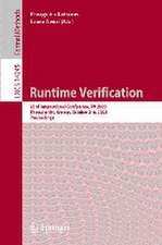 Runtime Verification: 23rd International Conference, RV 2023, Thessaloniki, Greece, October 3–6, 2023, Proceedings