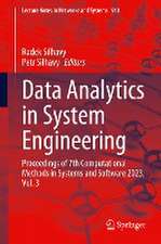 Data Analytics in System Engineering