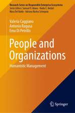 People and Organizations: Humanistic Management