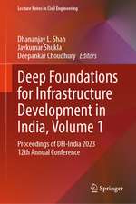 Deep Foundations for Infrastructure Development in India, Volume 1