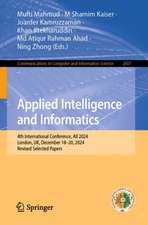 Applied Intelligence and Informatics