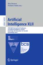 Artificial Intelligence XLII