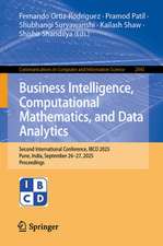 Business Intelligence, Computational Mathematics, and Data A