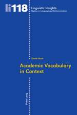 Academic Vocabulary in Context