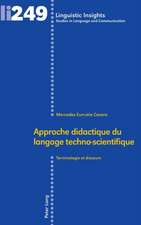 Approche didactique du langage techno-scientifique