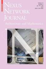 Nexus Network Journal 12,3: Architecture and Mathematics