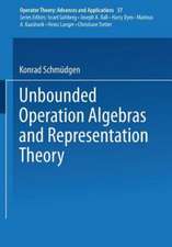 Unbounded Operator Algebras and Representation Theory