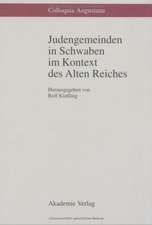 Judengemeinden in Schwaben im Kontext des Alten Reiches