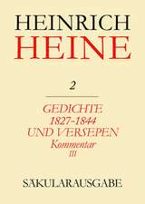 Gedichte 1827-1844 und Versepen. Kommentar III: Deutschland. Ein Wintermährchen