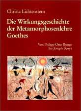 Die Wirkungsgeschichte der Metamorphosenlehre Go – Von Philipp Otto Runge bis Joseph Beuys