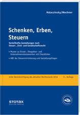 Schenken, Erben, Steuern