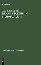 Texas Studies in Bilingualism: Spanish, French, German, Czech, Polish, Sorbian and Norwegian in the Southwest. With a Concluding Chapter on Code-Switching and Modes of Speaking in American Swedish