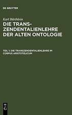 Die Transzendentalienlehre im Corpus Aristotelicum