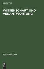 Wissenschaft und Verantwortung