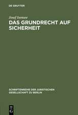 Das Grundrecht auf Sicherheit: Zu den Schutzpflichten des freiheitlichen Verfassungsstaates. Vortrag gehalten vor der Berliner Juristischen Gesellschaft am 24. November 1982 - erweiterte Fassung