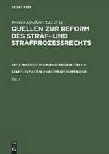 Quellen zur Reform des Straf- und Strafprozeßrechts. Abt. II: NS-Zeit (1933-1939) Strafgesetzbuch. Band 1: Entwürfe eines Strafgesetzbuchs. Teil 1