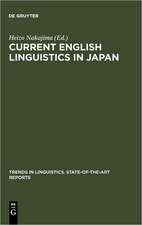 Current English Linguistics in Japan