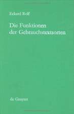 Die Funktionen der Gebrauchstextsorten