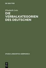 Die Verbalkategorien des Deutschen: Ein Beitrag zur Theorie der sprachlichen Kategorisierung