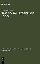 The Tonal System of Igbo