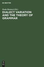 Dialect Variation and the Theory of Grammar: Proceedings of the GLOW Workshop in Venice, 1987