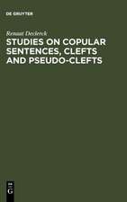 Studies on Copular Sentences, Clefts and Pseudo-Clefts