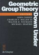 Geometric Group Theory Down Under: Proceedings of a Special Year in Geometric Group Theory, Canberra, Australia, 1996