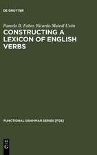 Constructing a Lexicon of English Verbs