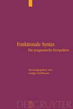 Funktionale Syntax: Die pragmatische Perspektive