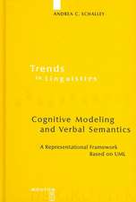 Cognitive Modeling and Verbal Semantics: A Representational Framework Based on UML